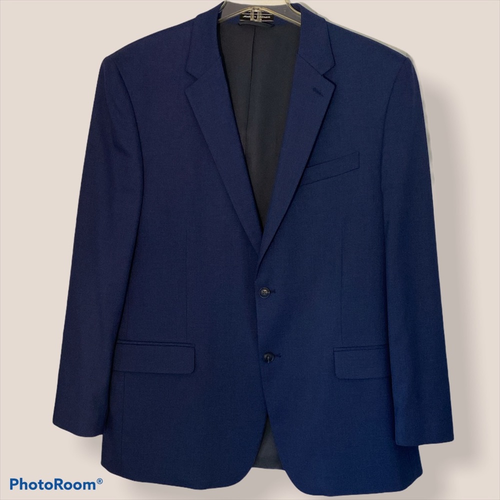 Bert Pulitzer Suit Blue -48 Long Jacket/Pants 42Wx30L